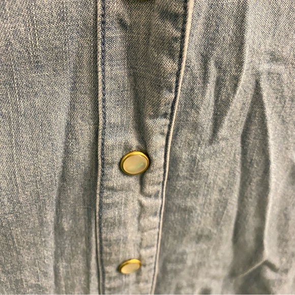 Draper James Denim Long Sleeve Size 2 - Picture 5 of 7